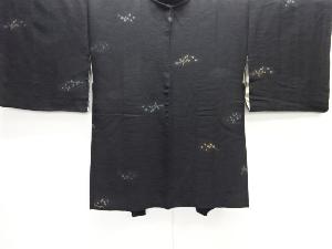 大正ロマン　抽象模様織出し一ツ紋羽織